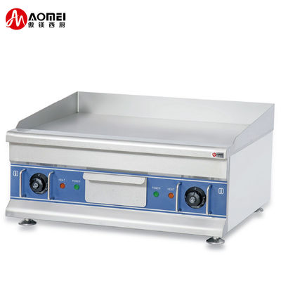 Grill eléctrico de material no adhesivo de PTFE para cocina de restaurante comercial