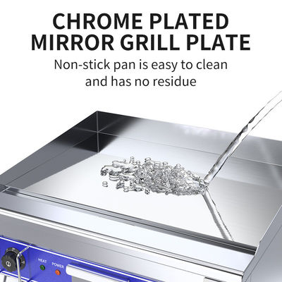 Grill eléctrico de material no adhesivo de PTFE para cocina de restaurante comercial