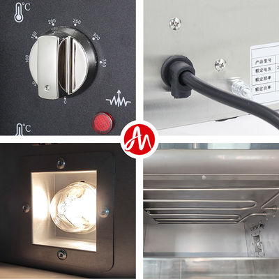 Horno de pizza comercial de 220 V con capacidad competitiva y grande