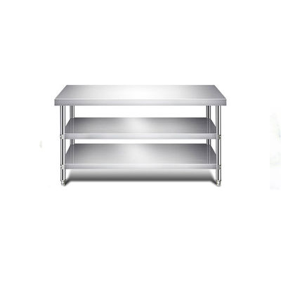 1.2/1.5/1.8/2.0M Mesa de trabajo de acero inoxidable de longitud para equipos de hoteles y restaurantes