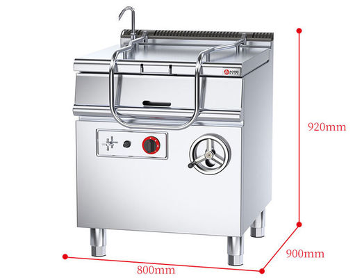 Máquina de cocción de gas de acero inoxidable de 80L multifunción para restaurantes y cocinas comerciales
