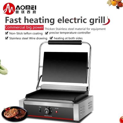 Máquina de parrilla eléctrica totalmente plana de 220V con piezas de elementos de calefacción