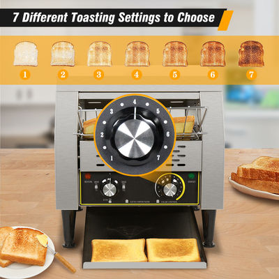 Tostadora automática de transporte de 1.3KW para tostar hamburguesas rápida y fácilmente