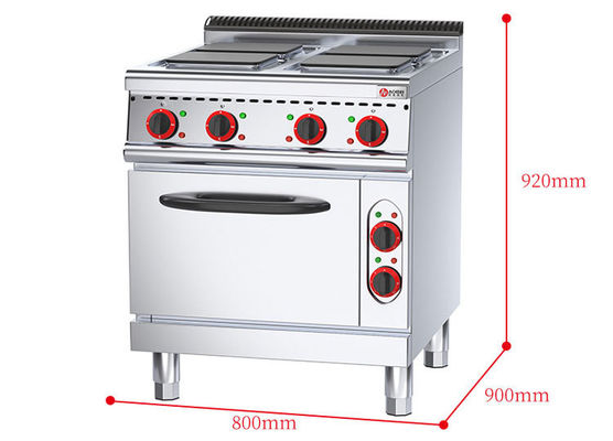 Cuadro 4 de placas calientes multifunción con horno eléctrico para cocina ecológica