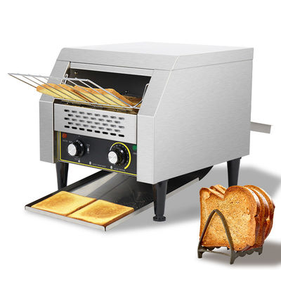 220V transportador eléctrico tostadora para bocadillos máquina hornear por igual cortar pan extra ancha ranura