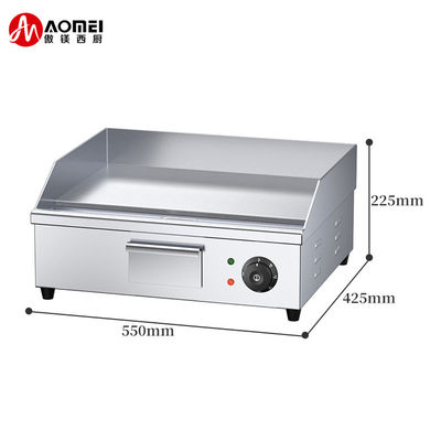 Equipo de cocina Grill eléctricas de hierro fundido y freidoras eléctricas para Teppanyaki Grill