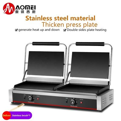 Grill de contacto eléctrico para uso comercial