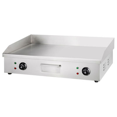 Máquina eléctrica de parrillado con construcción de acero inoxidable y ajuste de temperatura