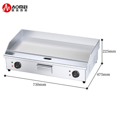 Máquina eléctrica de parrillado con construcción de acero inoxidable y ajuste de temperatura