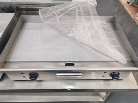Máquina eléctrica de parrillado con construcción de acero inoxidable y ajuste de temperatura