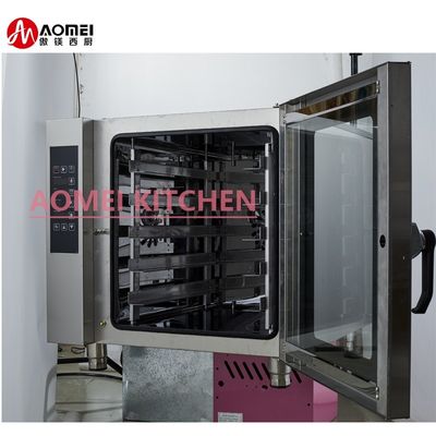 Horno de convección de aire caliente de 738x850x620 mm 5 capas con función de vapor