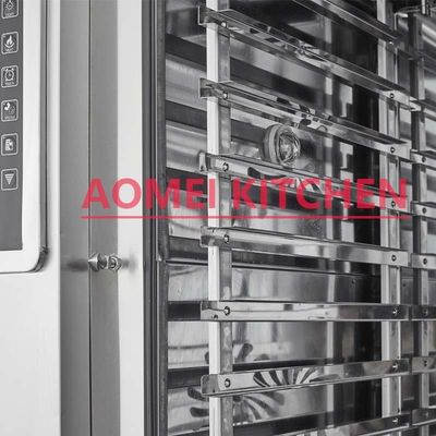 Horno de convección de aire caliente de 738x850x620 mm 5 capas con función de vapor