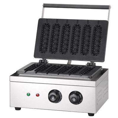 220V-240V Voltage Hot Dog Lolly Waffle Maker Machine para el maíz crispy siamés no pegajoso