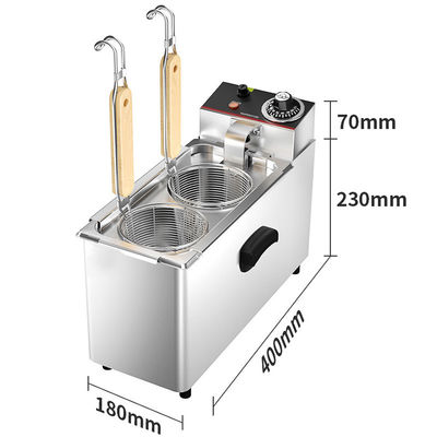 1 tanque 4 cestas Máquina eléctrica de cocción de pasta para cocción rápida en cocinas comerciales