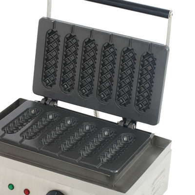 220V-240V Voltage Hot Dog Lolly Waffle Maker Machine para el maíz crispy siamés no pegajoso