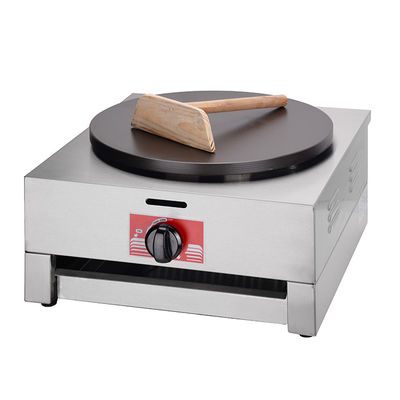 220V Single Pancake Gas Crepe Maker y plato caliente para el desayuno del hotel
