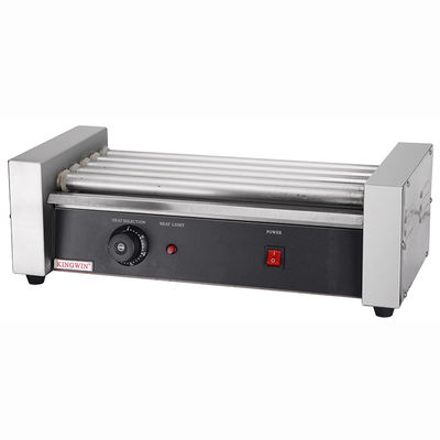 550x250x180mm Certificado comercial avanzado CE Grill de perritos calientes de 5 rodillos