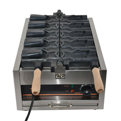 5 Cone de pescado Capacidad eléctrica de forma de pescado Waffle hierro Taiyaki máquina para cone de helado