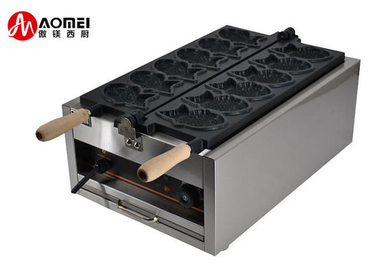 Fabricante de gofres automático portátil AO-1101A Maquina de horneado eléctrica de acero inoxidable