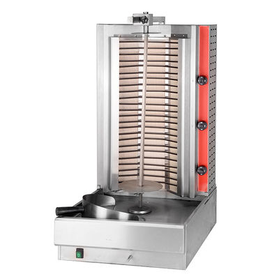 Máquina eléctrica comercial de Shawarma con cuerpo de acero inoxidable y potencia de 220-240V
