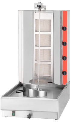 Máquina eléctrica comercial de Shawarma con cuerpo de acero inoxidable y potencia de 220-240V