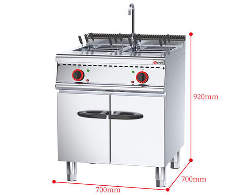 Fácil operación Máquina de fabricación de fideos comerciales con gabinete 700 * 700 * 920mm ventaja