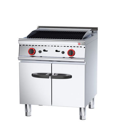 700*700*850 70 mm Grill de lava de acero inoxidable para restaurantes comerciales