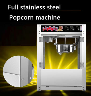 Máquina de palomitas de maíz portátil de acero inoxidable aprobada por CE para la producción de bocadillos de palomitas de maíz de 10 kg