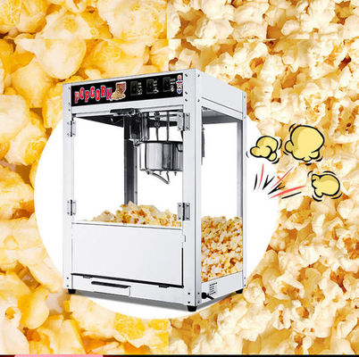 Máquina eléctrica para hacer palomitas de maíz con material y rendimiento de acero inoxidable