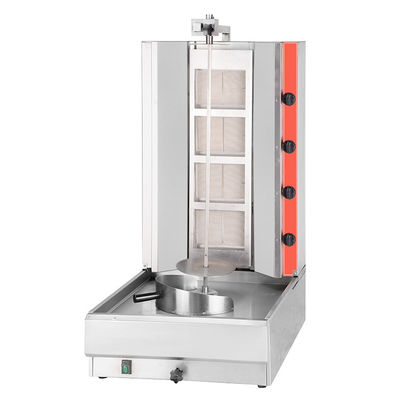 Máquina de parrilla de Doner Kebab de acero inoxidable de tensión de gas para tostadoras de restaurante Shawarma