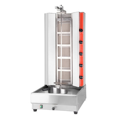 Máquina de parrilla de Doner Kebab de acero inoxidable de tensión de gas para tostadoras de restaurante Shawarma