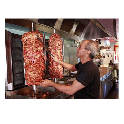 Máquina de parrilla de Doner Kebab de acero inoxidable de tensión de gas para tostadoras de restaurante Shawarma