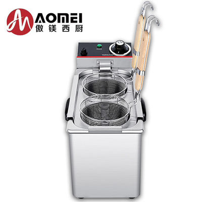 Acero inoxidable 201/304 Cocina eléctrica comercial de fideos instantáneos 215x420x310 mm