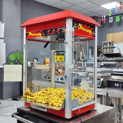 Función de control del interruptor Máquina de palomitas de maíz de acero inoxidable para la fabricación comercial de palomitas de maíz