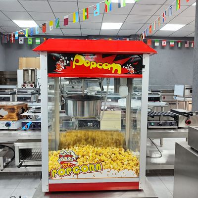 Función de control del interruptor Máquina de palomitas de maíz de acero inoxidable para la fabricación comercial de palomitas de maíz