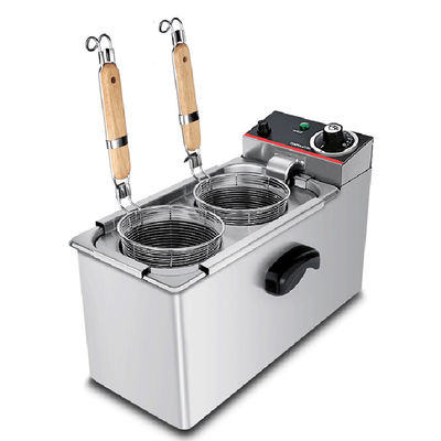 Equipo de restauración 2kW Escritorio eléctrico 2 cabezas Cocinadora de pasta para restaurantes Fideo hervir