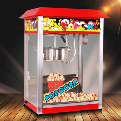 Fabricante de palomitas de maíz de acero inoxidable rojo EB-06 multifuncional para comerciales y características