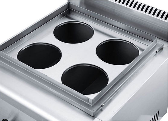 Cocina comercial de pasta eléctrica de plata para el restaurante del hotel en Silver