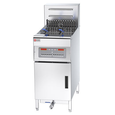 FEF-101 Fritadora eléctrica industrial de acero inoxidable con ordenador y filtro de aceite