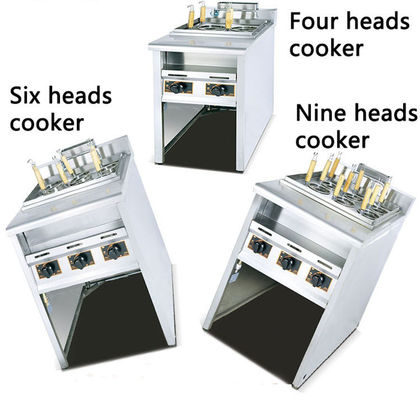 Cocina de pasta de gas de acero inoxidable para necesidades de cocción de gran volumen en cocinas comerciales