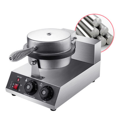 Máquina para hornear gofres eléctricos de acero inoxidable con certificación CE para conos de gofres de helados