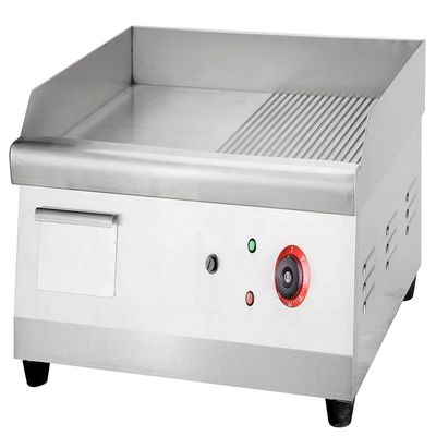 2Grill de contacto eléctrico de 0,5 kW para acero inoxidable