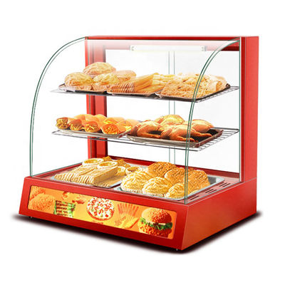 0.8kw Red Commercial Food Display Caliente para el Equipo de cocina del restaurante Beneficio