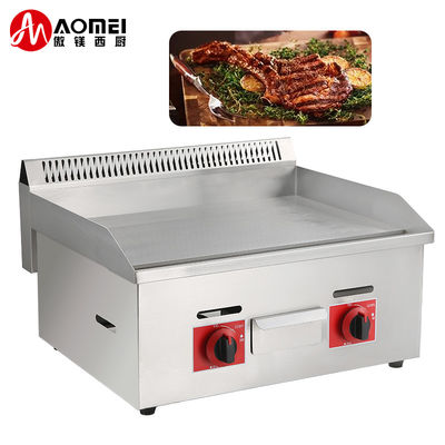 Grill de gas de hotel industrial de color blanco plateado serie 720 para equipos de cocina comercial