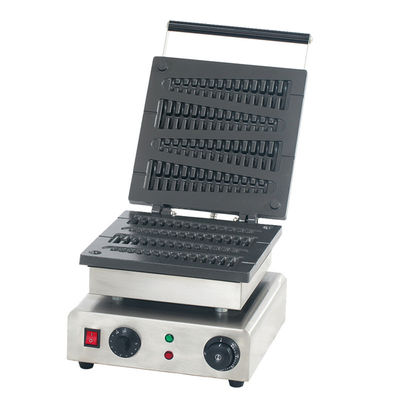 Fabricante de Waffles eléctricos de acero inoxidable para hornear pan de pastel de waffle en el mercado comercial