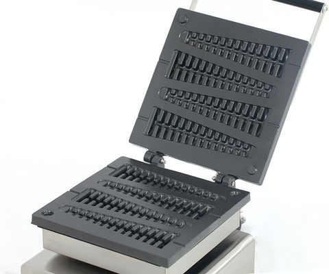 Fabricante de Waffles eléctricos de acero inoxidable para hornear pan de pastel de waffle en el mercado comercial