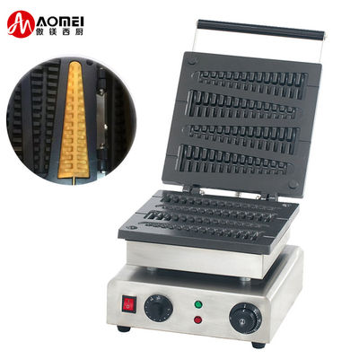 Fabricante de Waffles eléctricos de acero inoxidable para hornear pan de pastel de waffle en el mercado comercial