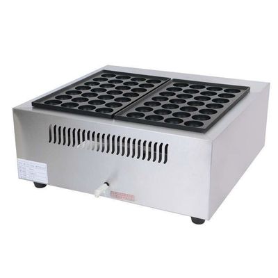 Grill de takoyaki de gas doble para deliciosas y auténticas bolas de pulpo japonesas