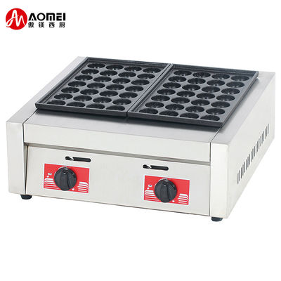 Grill de takoyaki de gas doble para deliciosas y auténticas bolas de pulpo japonesas