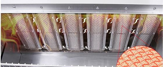 6 Fuego de gas de quemador infrarrojo Salamandra Grill Oven Elevador para la industria de servicios de alimentos